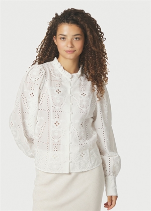 Gilda embroidery bluse White Neo Noir 